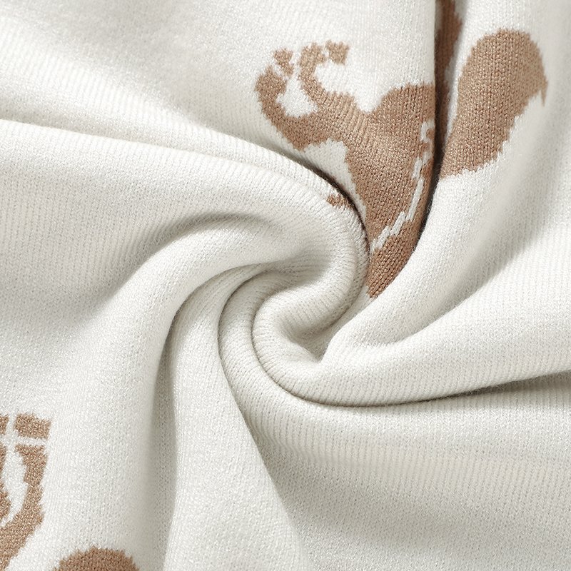 New Material Horse Pattern Baby Blankets Customizable Knitted Mimixiong
