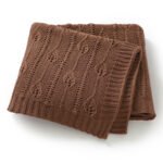 High Quality Baby Knitted Blanket Hollow Out Mimixiong