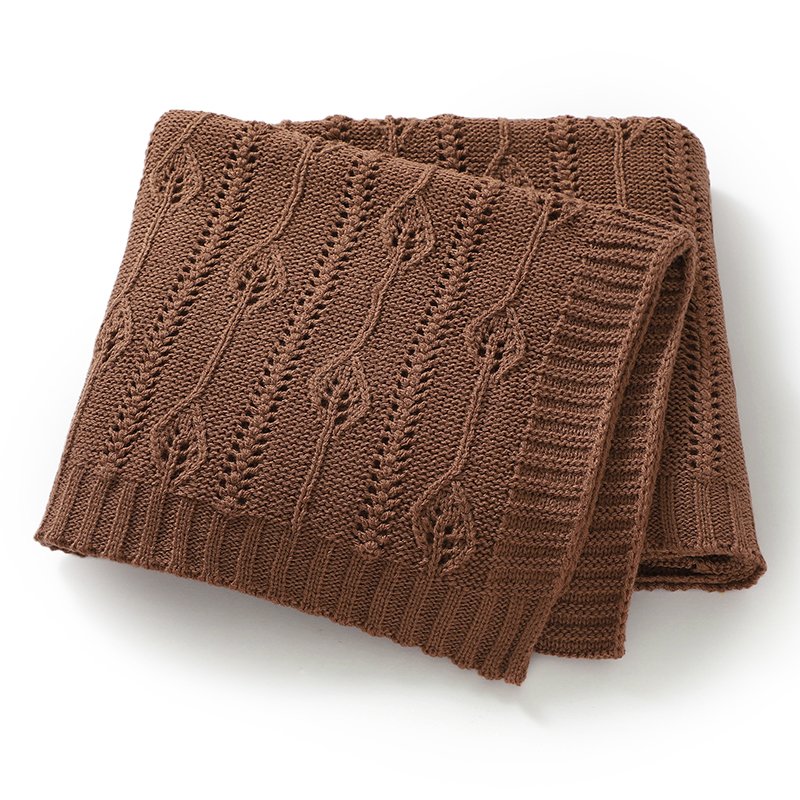 High Quality Baby Knitted Blanket Hollow Out Mimixiong