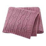 High Quality Baby Knitted Blanket Hollow Out Mimixiong