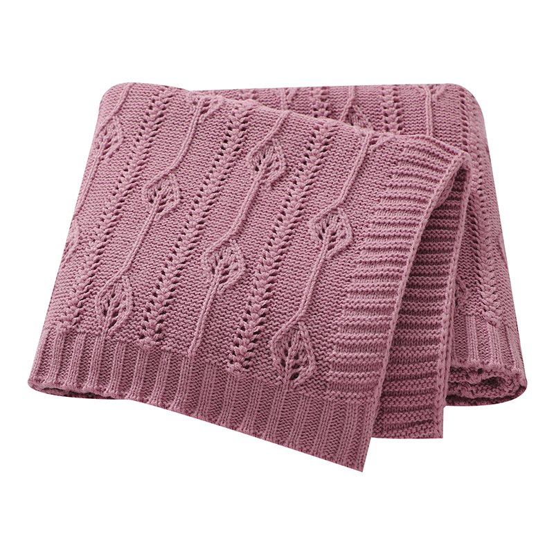 High Quality Baby Knitted Blanket Hollow Out Mimixiong