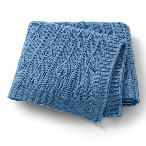 High Quality Baby Knitted Blanket Hollow Out Mimixiong