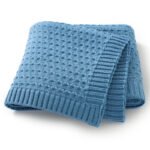 Baby Knitted Embroidery Swaddle Wrap Boutique Blankets Mimixiong