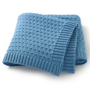 Baby Knitted Embroidery Swaddle Wrap Boutique Blankets Mimixiong