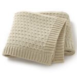 Baby Knitted Embroidery Swaddle Wrap Boutique Blankets Mimixiong