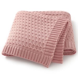 Baby Knitted Embroidery Swaddle Wrap Boutique Blankets Mimixiong