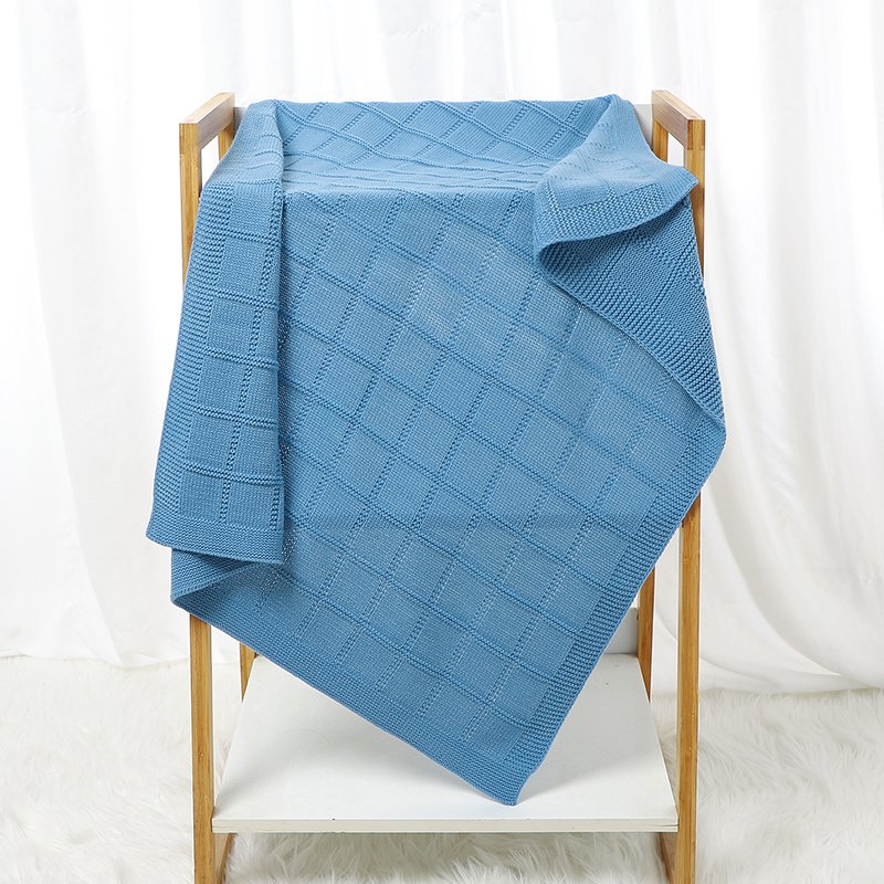 Solid Color Drops Pattern Baby Swaddle Blanket Mimixiong