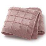 Solid Color Drops Pattern Baby Swaddle Blanket Mimixiong