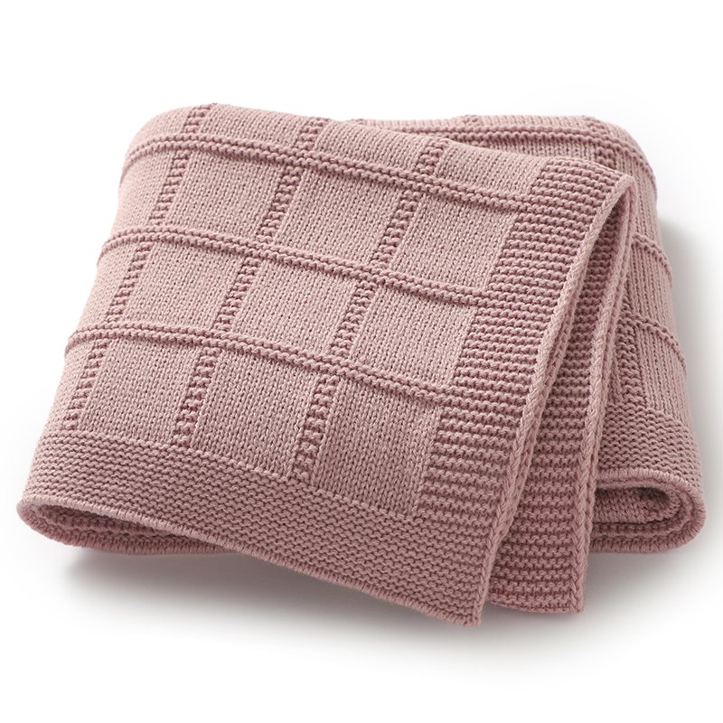 Solid Color Drops Pattern Baby Swaddle Blanket Mimixiong