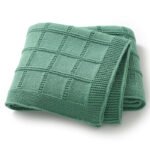 Solid Color Drops Pattern Baby Swaddle Blanket Mimixiong