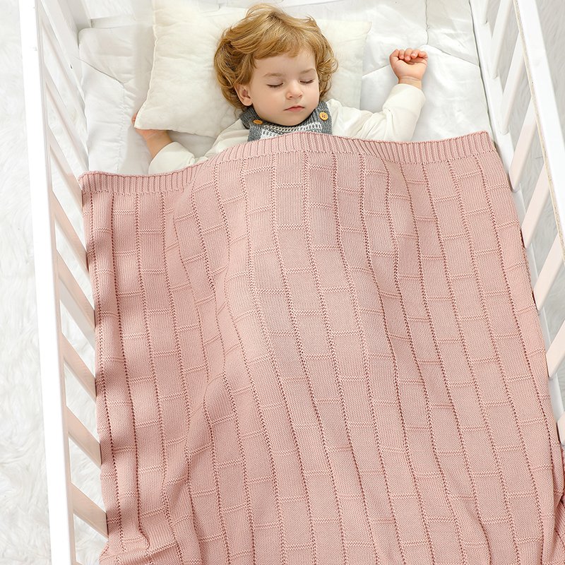Swaddle Wrap Bedding Blanket Baby Knitted Blanket Mimixiong
