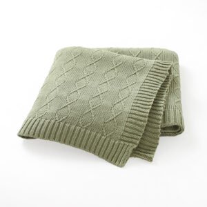 Wholesale Price Baby's Bedding Striped Knitted Blanket Mimixiong