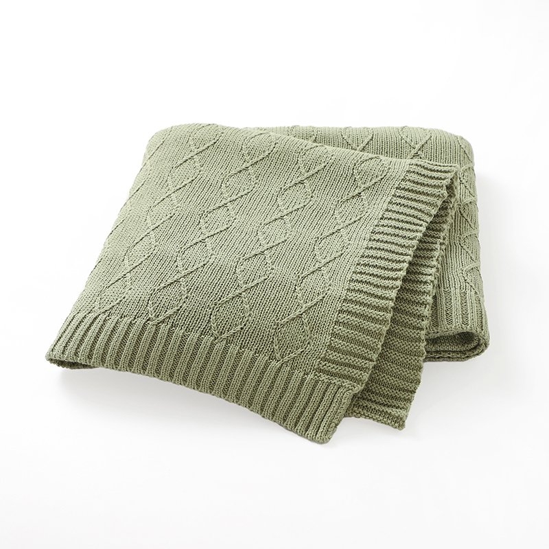 Wholesale Price Baby's Bedding Striped Knitted Blanket Mimixiong
