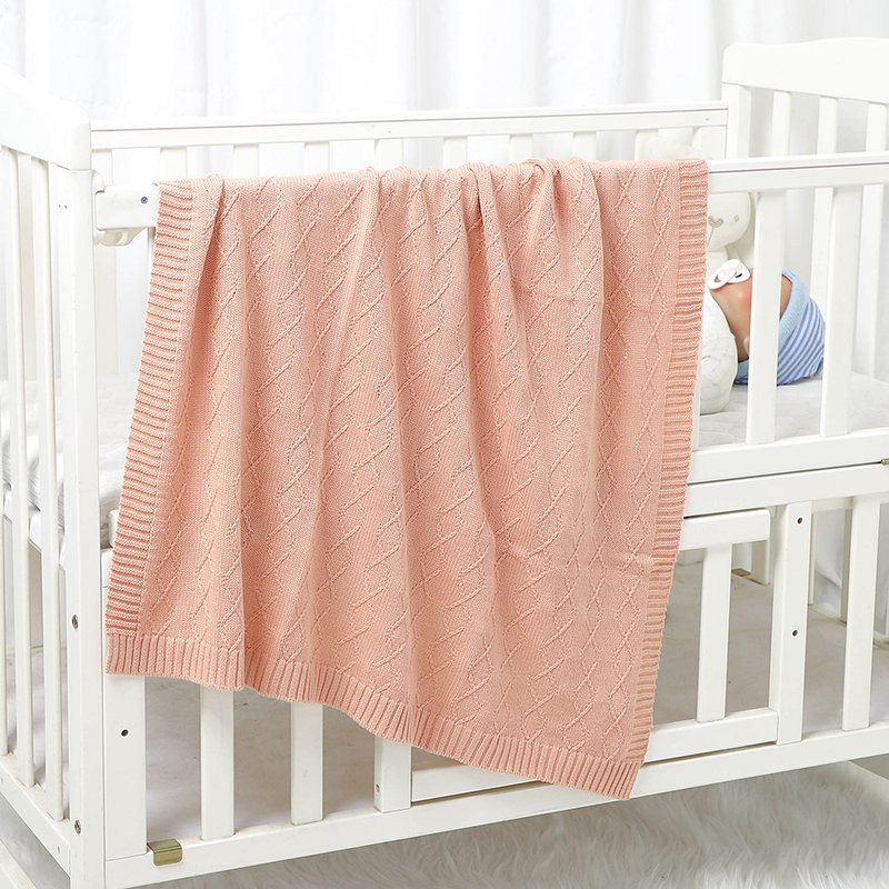 Wholesale Price Baby's Bedding Striped Knitted Blanket Mimixiong