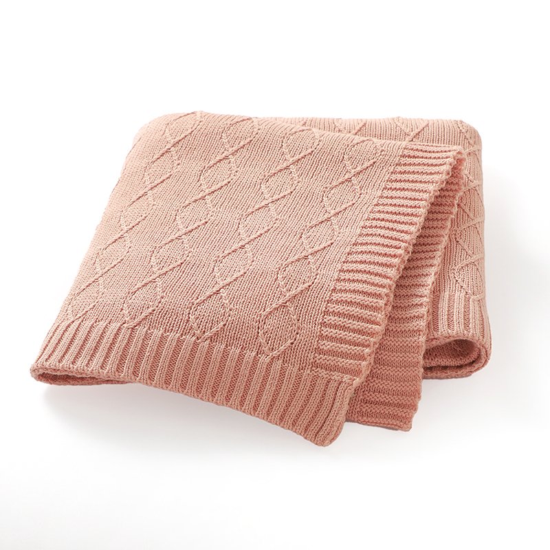 Wholesale Price Baby's Bedding Striped Knitted Blanket Mimixiong