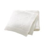 Comfortable Solid Knitted Infant Baby Blankets Mimixiong