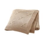 Comfortable Solid Knitted Infant Baby Blankets Mimixiong
