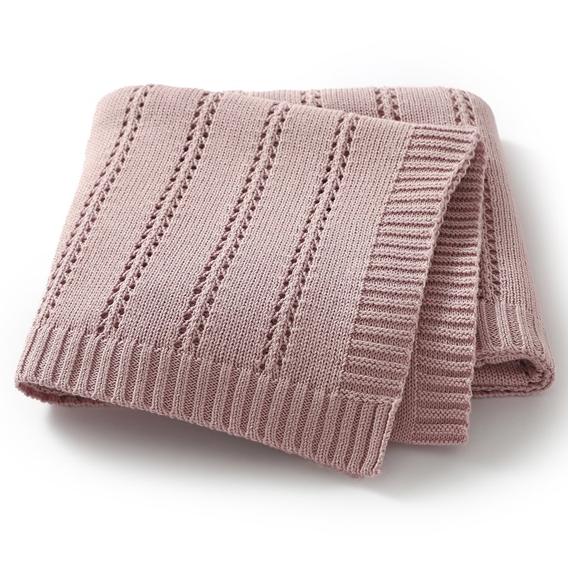 Knitted Throws Bedding Super Soft Newborn Blanket Mimixiong