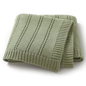 Knitted Throws Bedding Super Soft Newborn Blanket Mimixiong