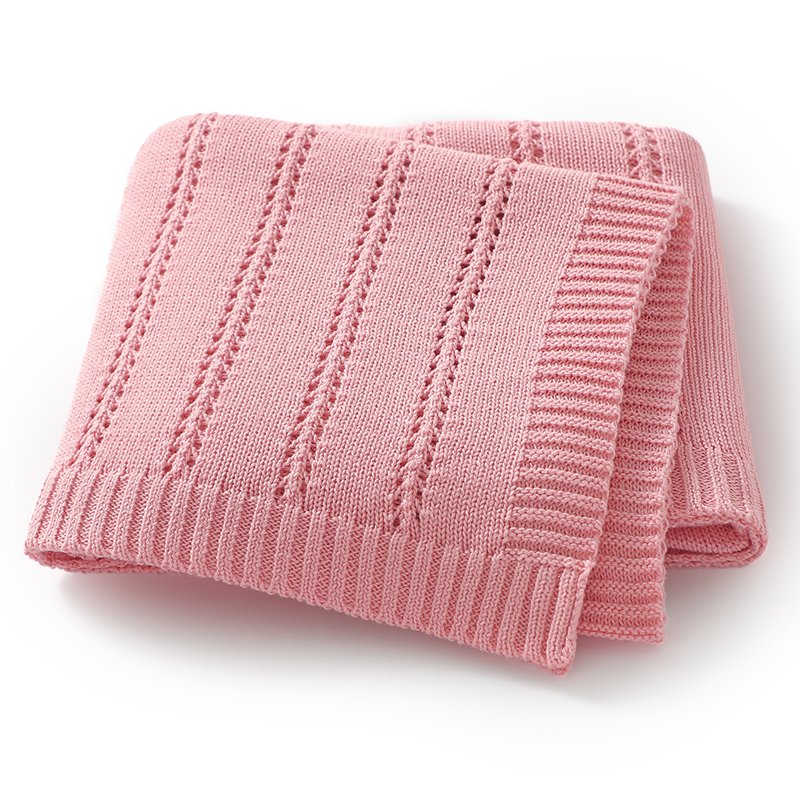 Knitted Throws Bedding Super Soft Newborn Blanket Mimixiong