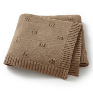Low MOQ Soft Baby Crochet nitted Keepsake Blanket Mimixiong