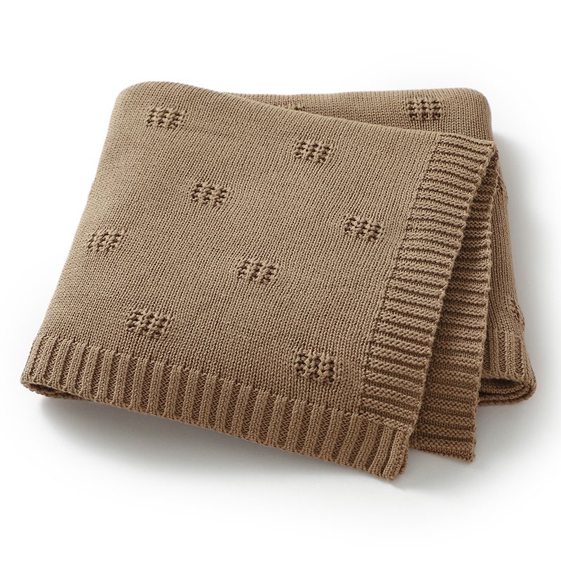 Low MOQ Soft Baby Crochet nitted Keepsake Blanket Mimixiong