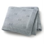 Low MOQ Soft Baby Crochet nitted Keepsake Blanket Mimixiong
