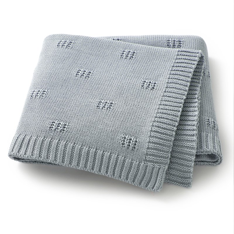 Low MOQ Soft Baby Crochet nitted Keepsake Blanket Mimixiong