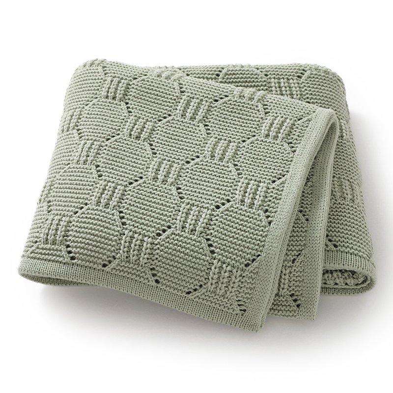 Knitted 100% Acrylic Newborn Baby Blanket Mimixiong