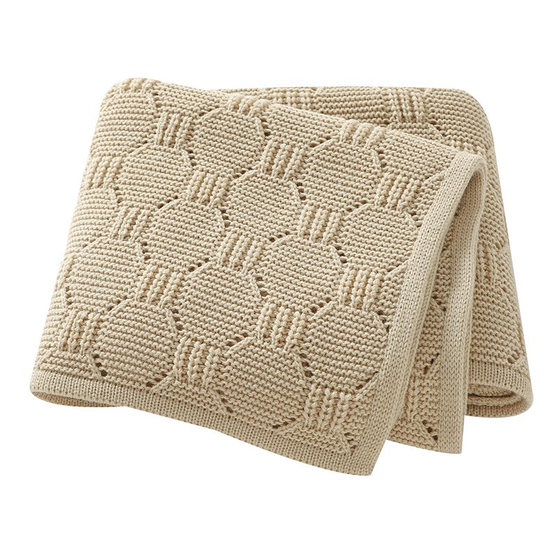 Knitted 100% Acrylic Newborn Baby Blanket Mimixiong