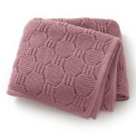 Knitted 100% Acrylic Newborn Baby Blanket Mimixiong