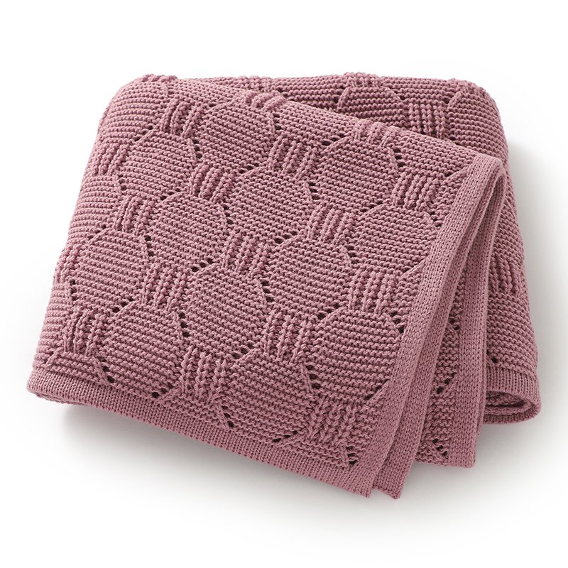 Knitted 100% Acrylic Newborn Baby Blanket Mimixiong
