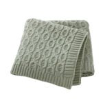 Knitted Newborn Baby Breathable Swaddle Throw Blanket Mimixiong