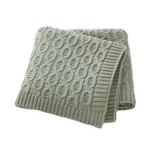 Knitted Newborn Baby Breathable Swaddle Throw Blanket Mimixiong