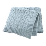 Knitted Newborn Baby Breathable Swaddle Throw Blanket Mimixiong