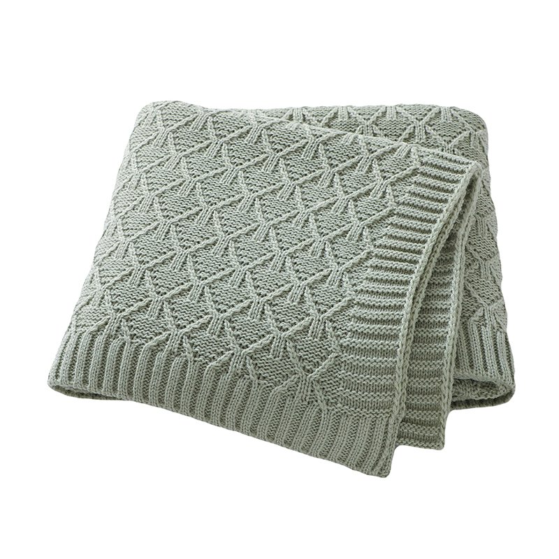 Baby Knitted Super Soft  Baby Bedding Blankets Mimixiong