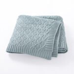 Baby Knitted Super Soft  Baby Bedding Blankets Mimixiong