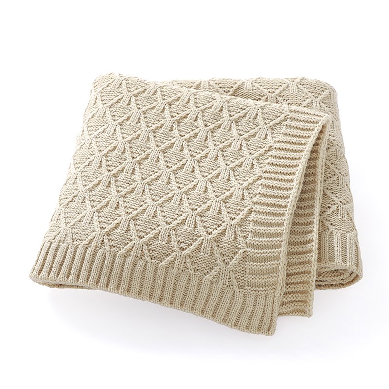 Baby Knitted Super Soft  Baby Bedding Blankets Mimixiong