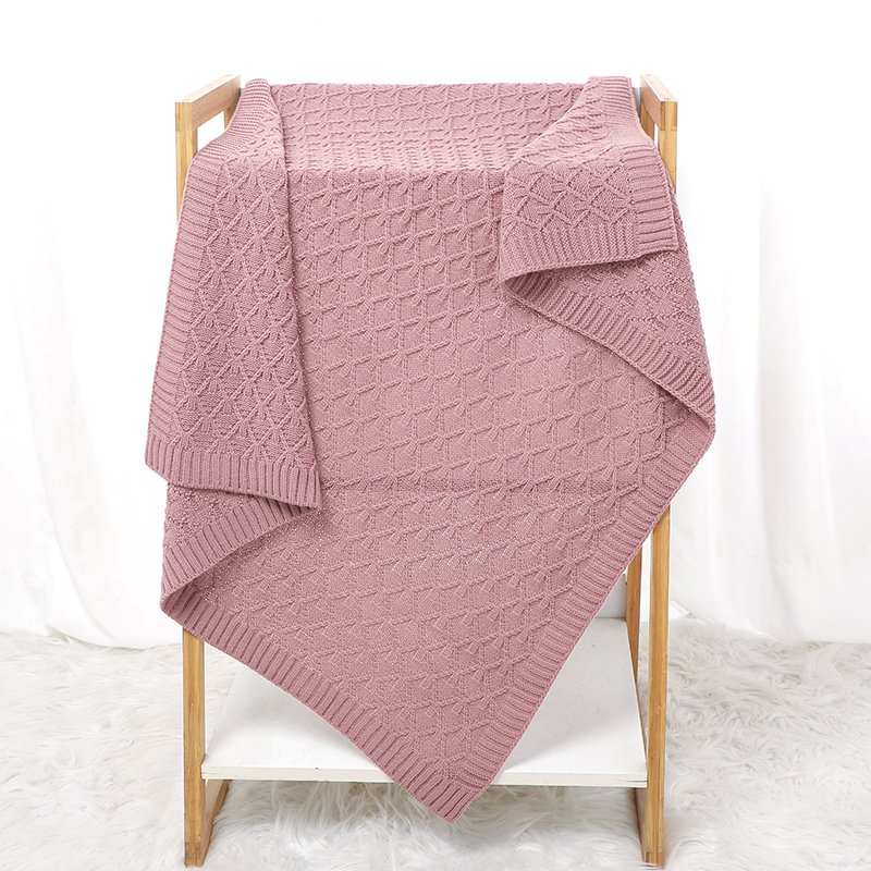 Baby Knitted Super Soft  Baby Bedding Blankets Mimixiong