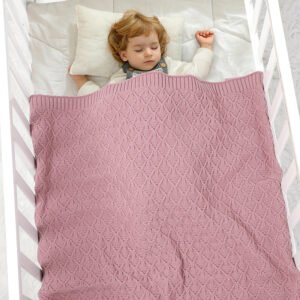 Baby Knitted Super Soft  Baby Bedding Blankets Mimixiong