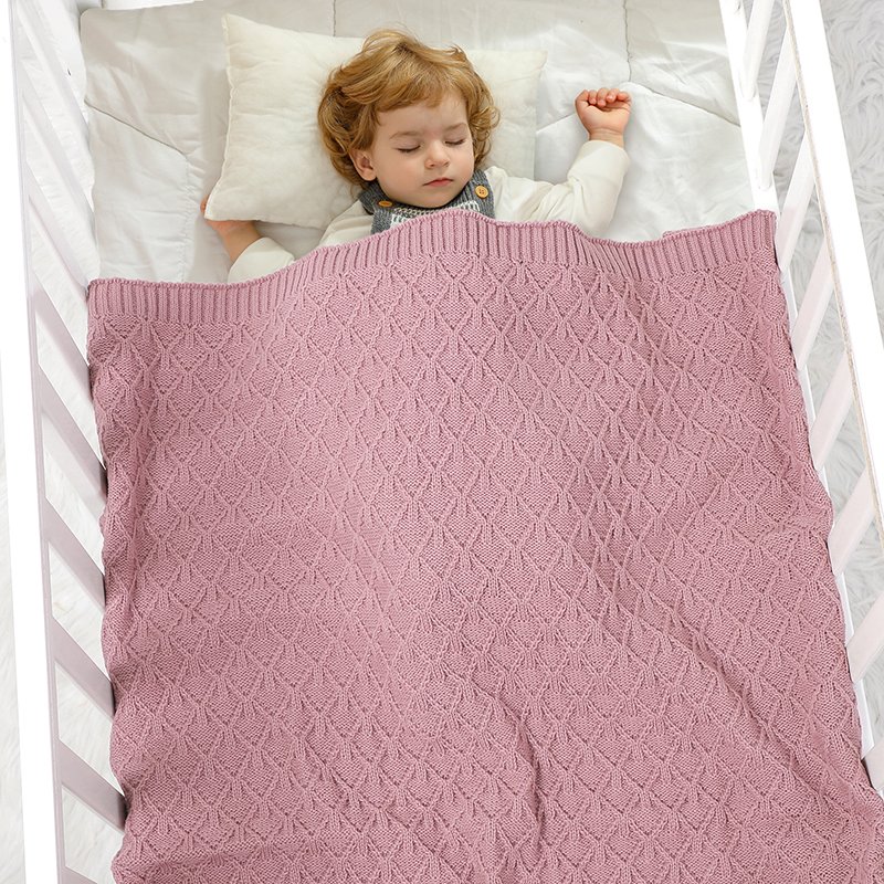 Baby Knitted Super Soft  Baby Bedding Blankets Mimixiong