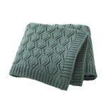 Baby Blanket Solid Color Knitted Newborn Blanket Mimixiong