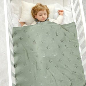 Cotton Yarn Cozy Baby Swaddle Blankets Mimixiong
