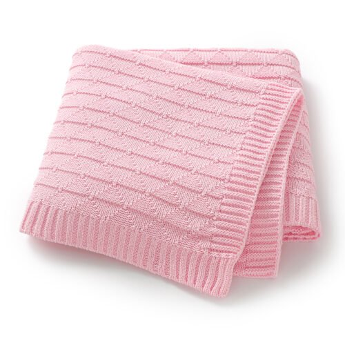 Cotton Solid Color Hollow Out Baby Swaddle Blanket Mimixiong