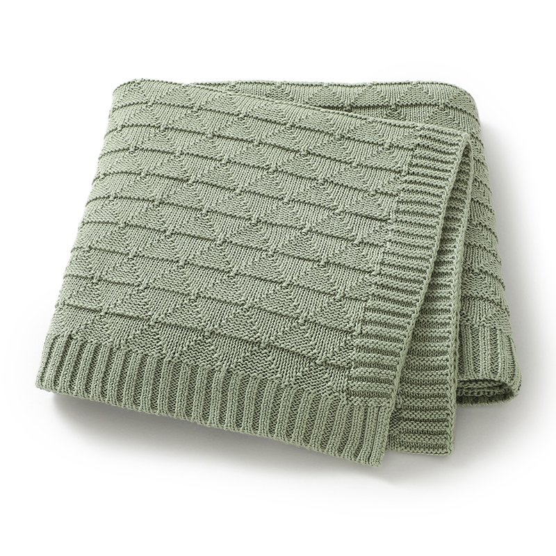 Cotton Solid Color Hollow Out Baby Swaddle Blanket Mimixiong
