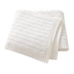 Cotton Solid Color Hollow Out Baby Swaddle Blanket Mimixiong
