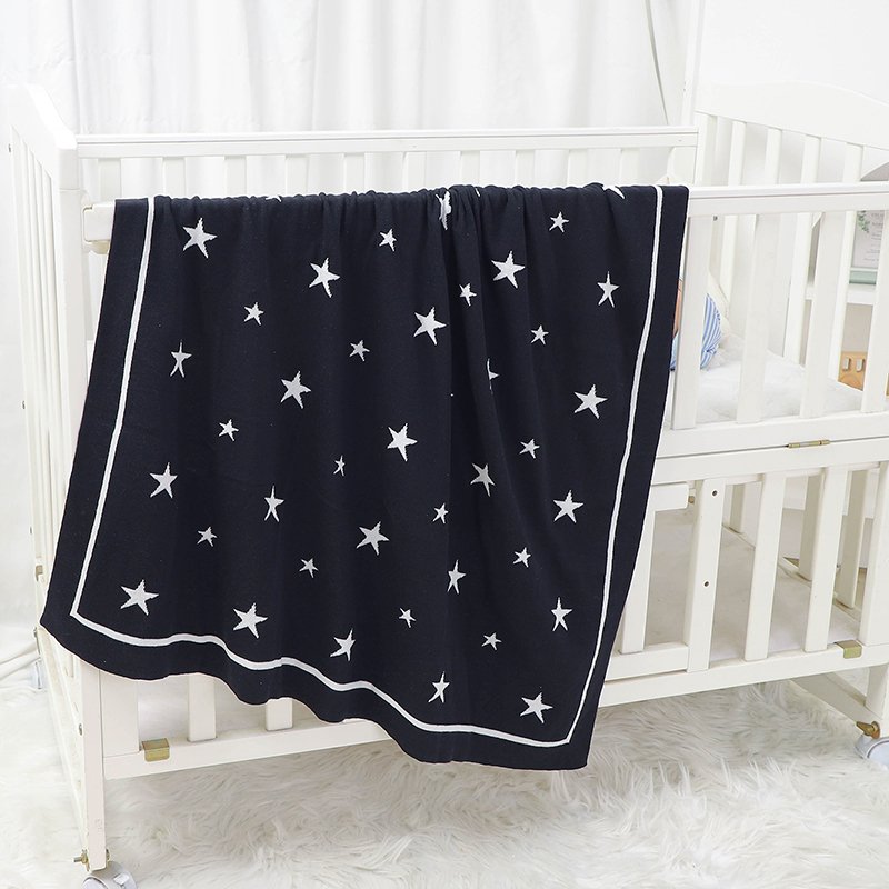 Stars Pattern Cuddly Baby Wrap Towel Swaddle Blankets for Babies Mimixiong