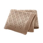 Solid Color Hollow Out Baby Swaddle Blanket Mimixiong