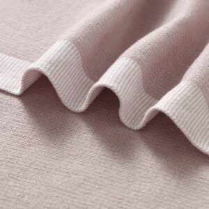 82W2599浅粉 (11) Cotton Crocheted Baby Bedding Blankets Mimixiong