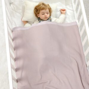 82W2599浅粉 (16) Cotton Crocheted Baby Bedding Blankets Mimixiong